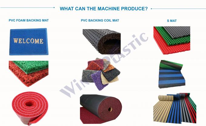 プラスチックPVC単色コイルマット製造機械 プラスチックカーマット生産設備 0