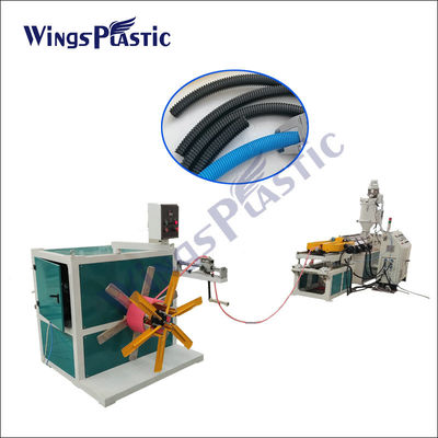 プラスチックHDPEの管の押出機機械HDPEの単一の壁の波形の管の放出機械