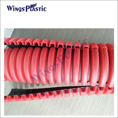 プラスチックHDPE DWCはポリ塩化ビニールの管の放出ライン製造業者を波形を付けた