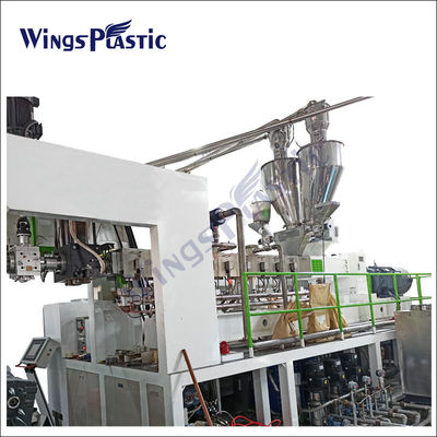 単一ねじプラスチック シート押し出し機PP PSペットPE物質的なシートの放出機械