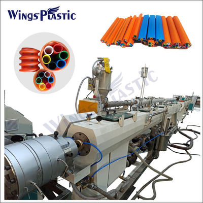 HDPE PE マイクロダクトバンドルパイプホース製造機械 エクストルーションライン