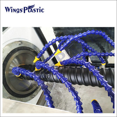 HDPE 橋の梁のためのらせんの平らな円形の波形管の押出機機械