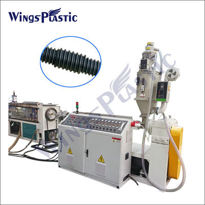 PLC PE ポストテンションスピラルプラスチック波紋パイプ製造機 105kw 350kg/H