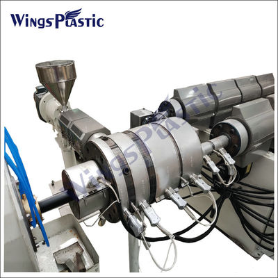 生産量 100kg/h - 200kg/h PE パイプエクストルーダー マシン スクロール 直径 65mm
