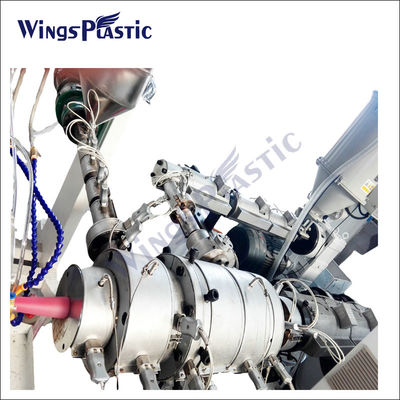 PLC制御 HDPE PPRパイプエクストルーダーマシン 20-110mmパイプ直径