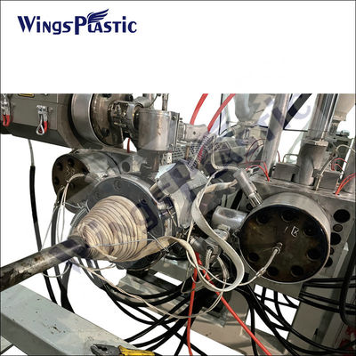 オートマティックHDPEダブル壁波紋パイプ機械DWCパイプ機械HDPE排水管機械