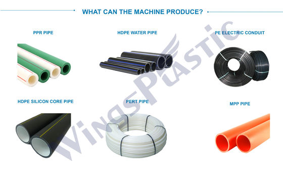 HDPE PPR パイプエクストルーションマシン PE PERT パイプ製造機器