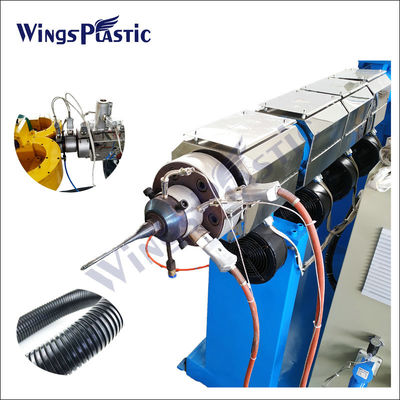 高速プラスチックゴロゴロパイプ製造機械/pe Pp Pvc単壁ゴロゴロパイプ機械ライン